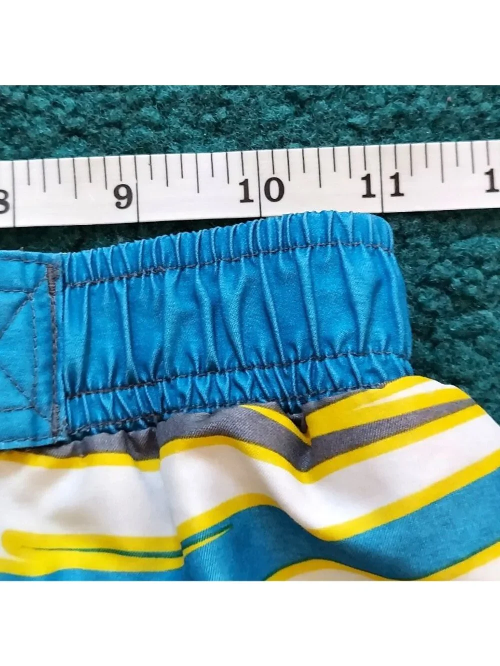 Batman DC Comics Boy's Blue White Yellow Swim Shorts And Shirt Set Size 5